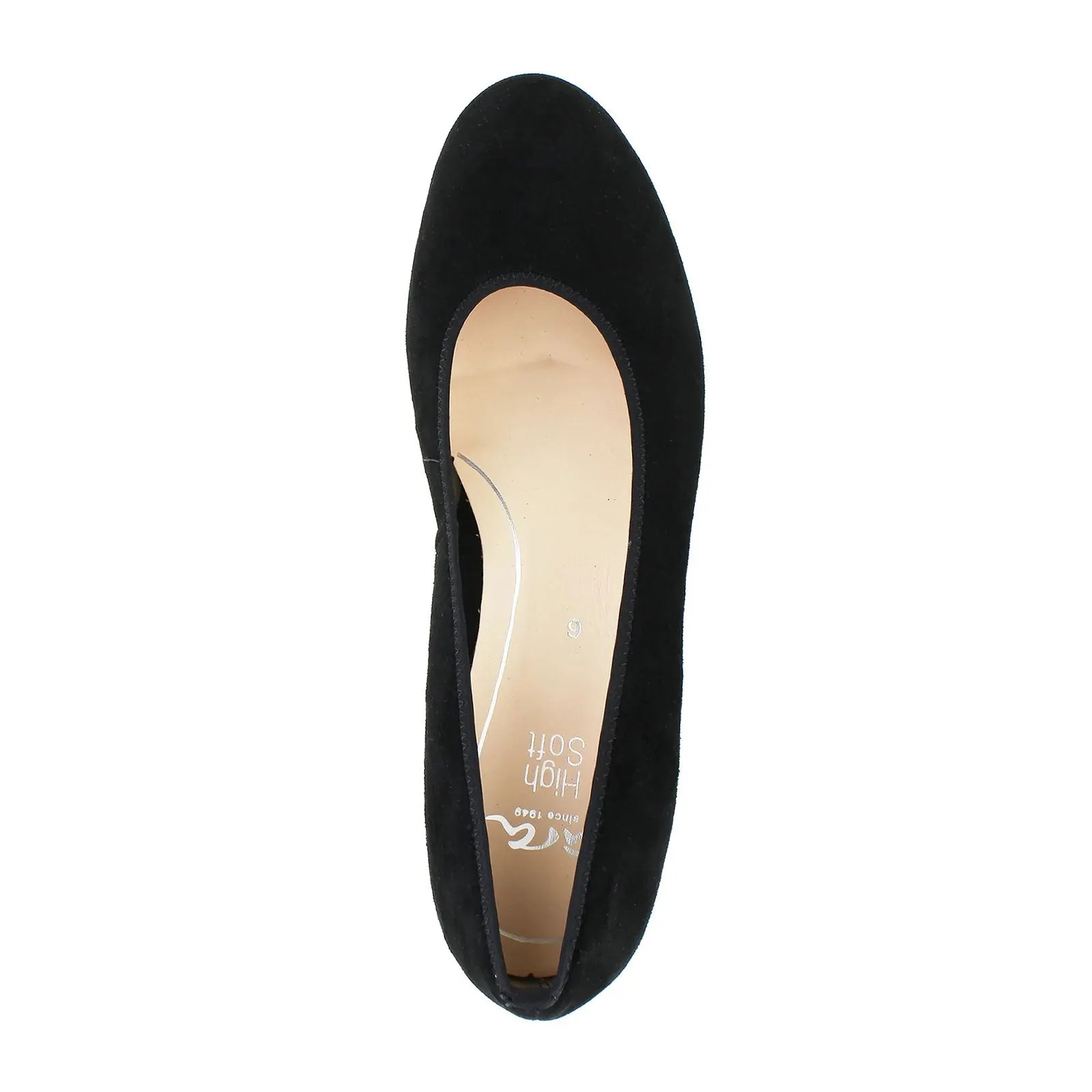 Wedding Dress Shoe Ara Vivian Pump (Women) - Black Suede