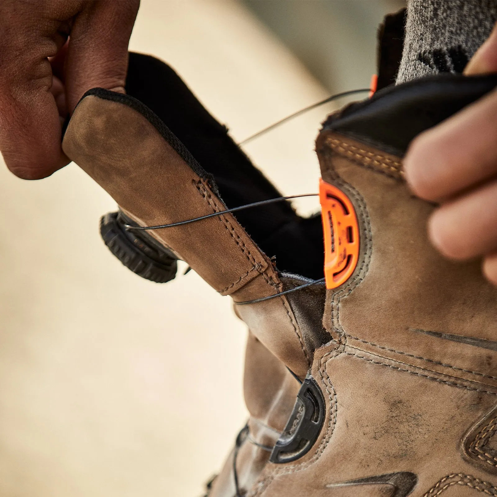 Ariat Workhog XT 8" BOA Waterproof Carbon Toe Western Work Boot (Men) - Chocolate Brown Stylish Work Boots