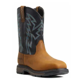 Non Steel Toe Slip On Work Boots Ariat Workhog XT BOA Carbon Toe Western Work Boot (Men) - Dark Earth/Black