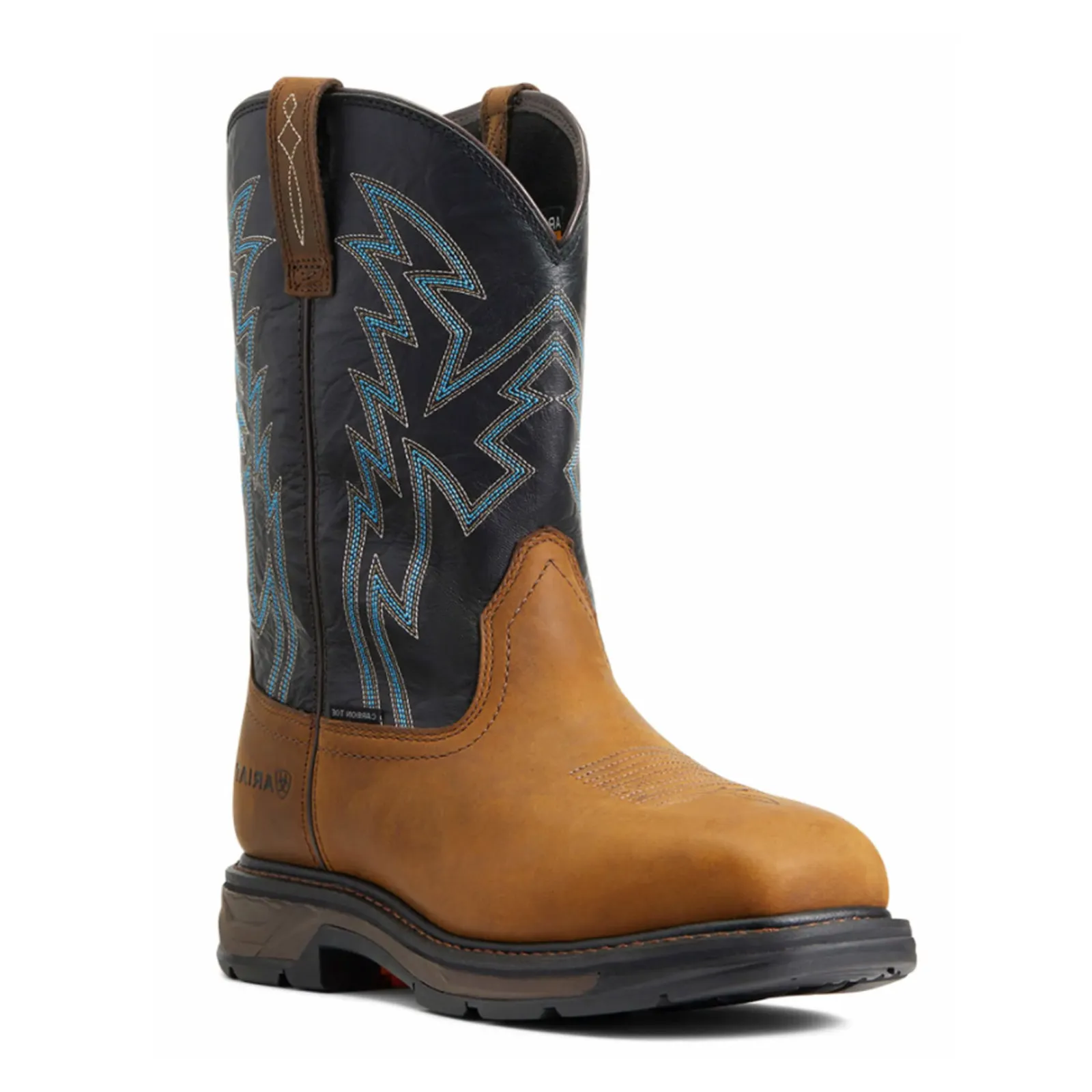 200g Insulated Work Boots Ariat Workhog XT BOA Carbon Toe Western Work Boot (Men) - Dark Earth/Black