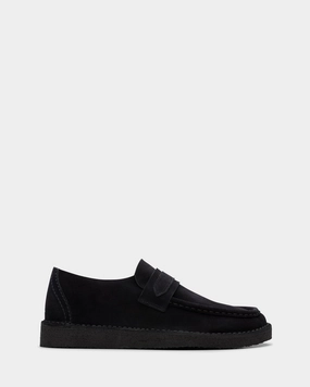 Noon Break Soft Walking Shoes Nomad Loafer Black Suede
