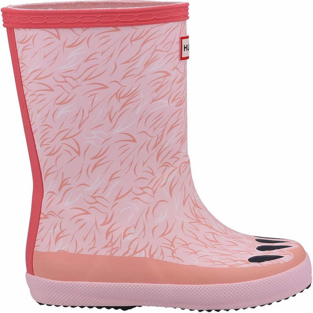 Hunter Polar Bear Wellington Wedge Sole Buckle Closure