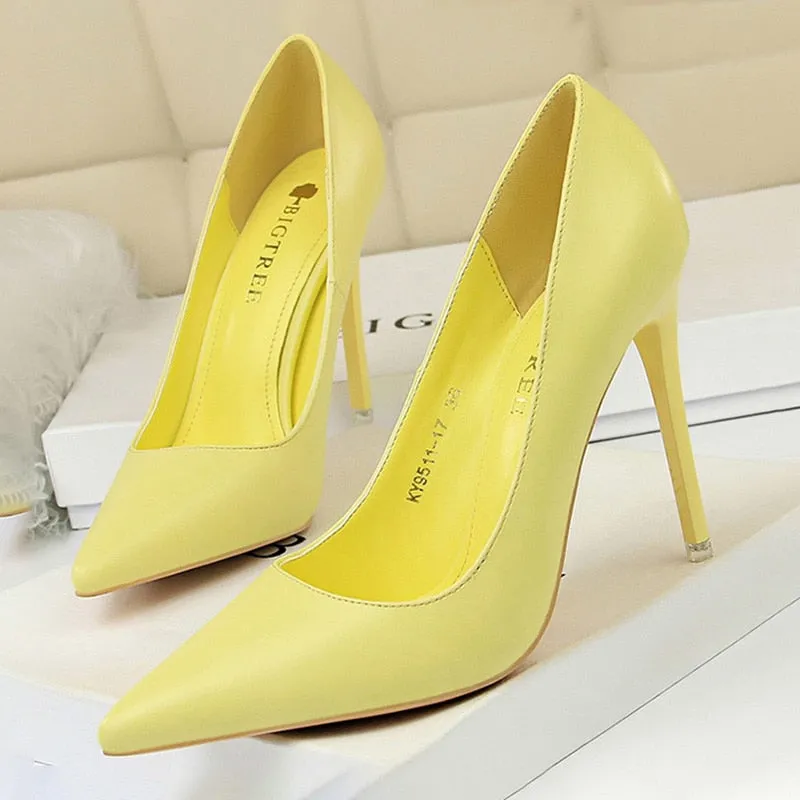 Back to college Shoes Women Pumps Fashion High Heels Shoes Black Pink White Shoes Women Wedding Shoes Ladies Stiletto Women Heels Porn With High Heels