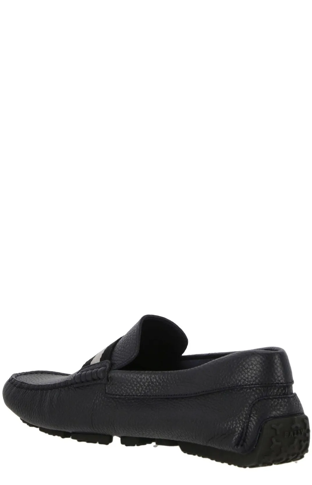 Bally Striped Round Toe Loafers Wide Feet Loafers