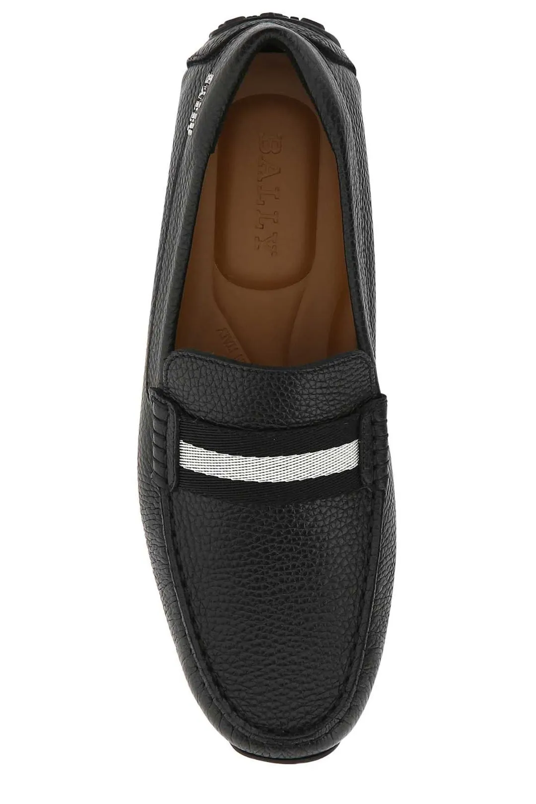 Bally Striped Slip-On Loafers Loafers Royal Blue