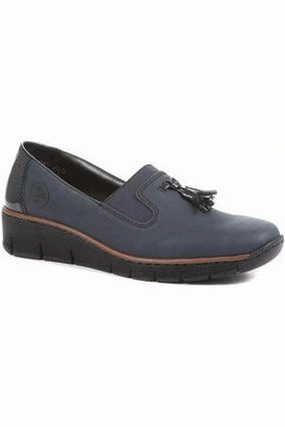 Drive Ease Relax Fit Rieker ladies slip on shoe 53751-14 navy