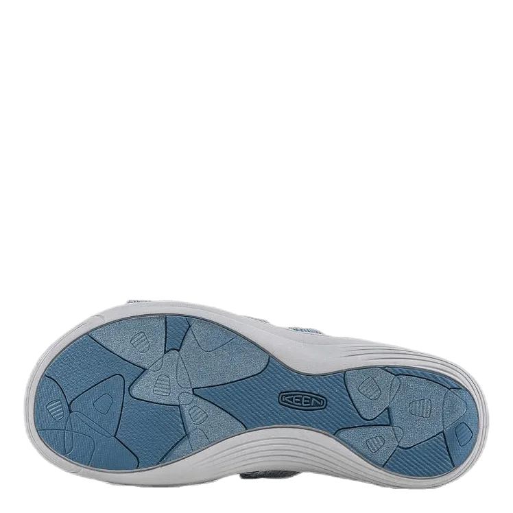 Dayama Slide Blue/Grey Darla Buckle Slide Sandal