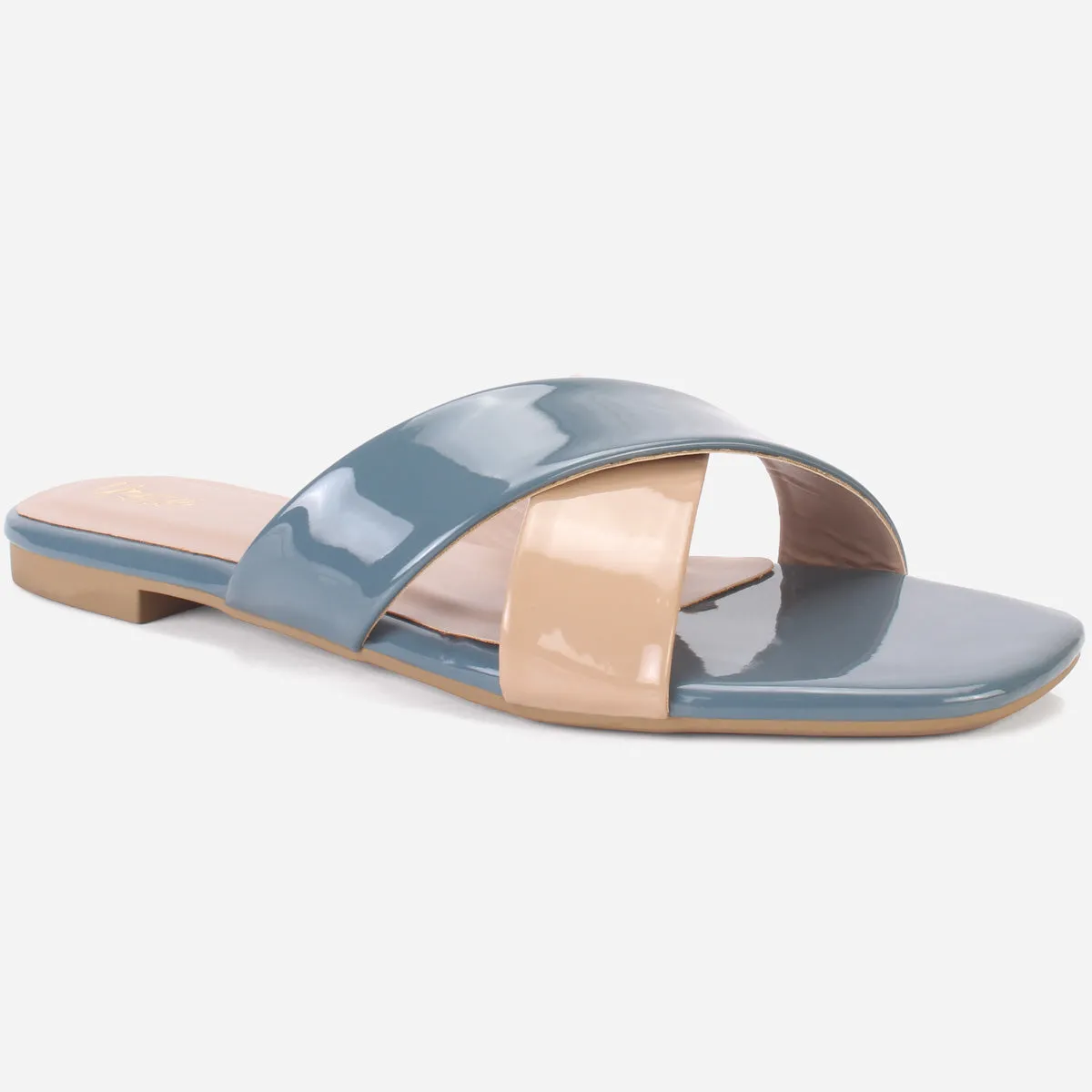 Women "DELILAH" Summer Flat Slippers Wide Slippers