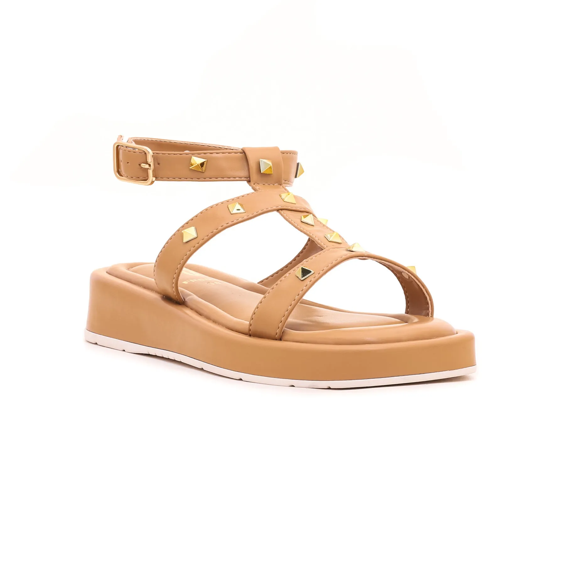 Beige Formal Slipper FR8035 Slides Or Flip Flops