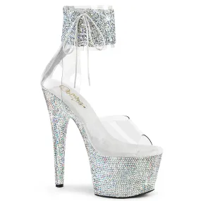 BEJEWELED-724RS-02 Pleaser Clear/Silver Sexy Platform Shoes (Pole Dancing Heels) Asics Gel-quantum 180 4 Running Shoes