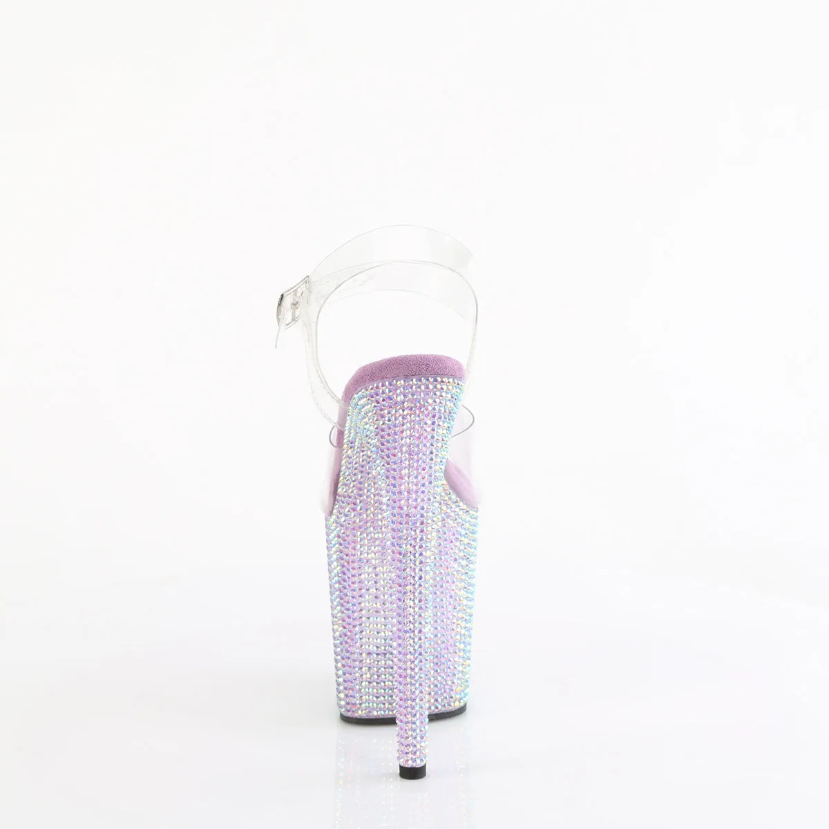 Asics Puregel Shoes BEJEWELED-808RRS Pleaser Clear/Lavender Sexy Platform Shoes (Pole Dancing Heels)