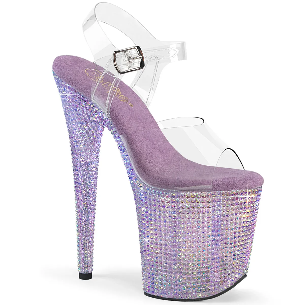 BEJEWELED-808RRS Pleaser Clear/Lavender Sexy Platform Shoes (Pole Dancing Heels) Asics Running Tennis Shoes
