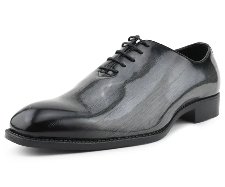 Men Dress Shoes-Brayden Grey Dress With Animal Print Shoes