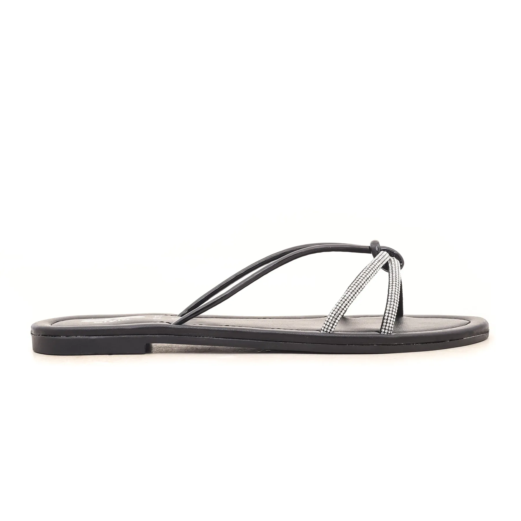 Black Casual Slipper CL1315 Lady Slippers Plant