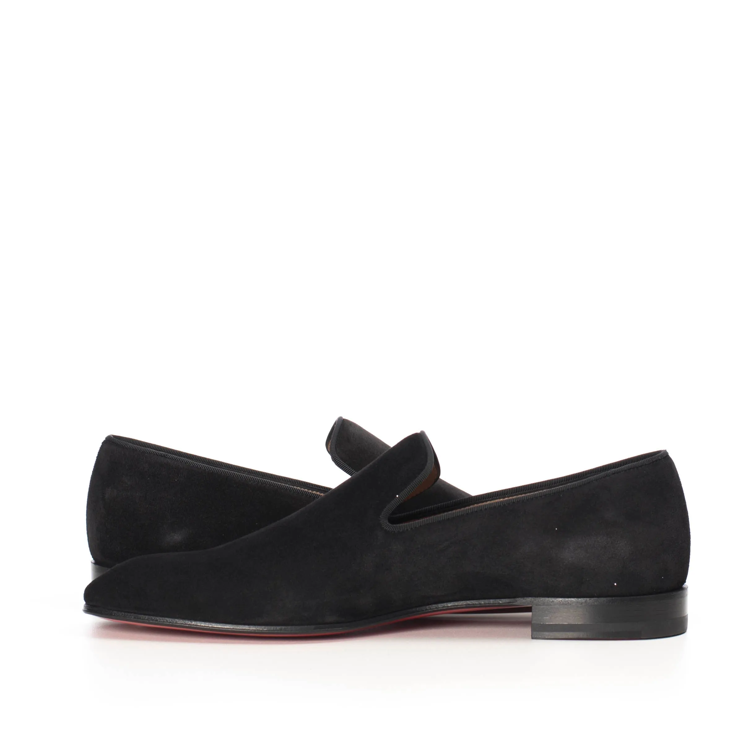 Black Suede Dandelion Flat Loafer Warehouse Dress Shoes
