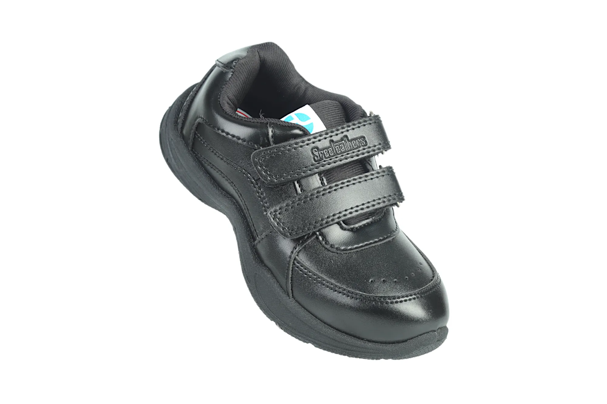 Black Velcro School Shoes for Kids 57002 (10 to 12 Yrs) Gardeners Boots
