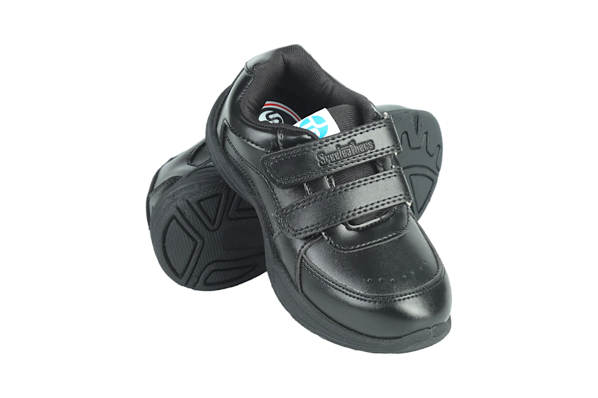 Black Velcro School Shoes for Kids 57002 (10 to 12 Yrs) Uggs Boots At Dsw