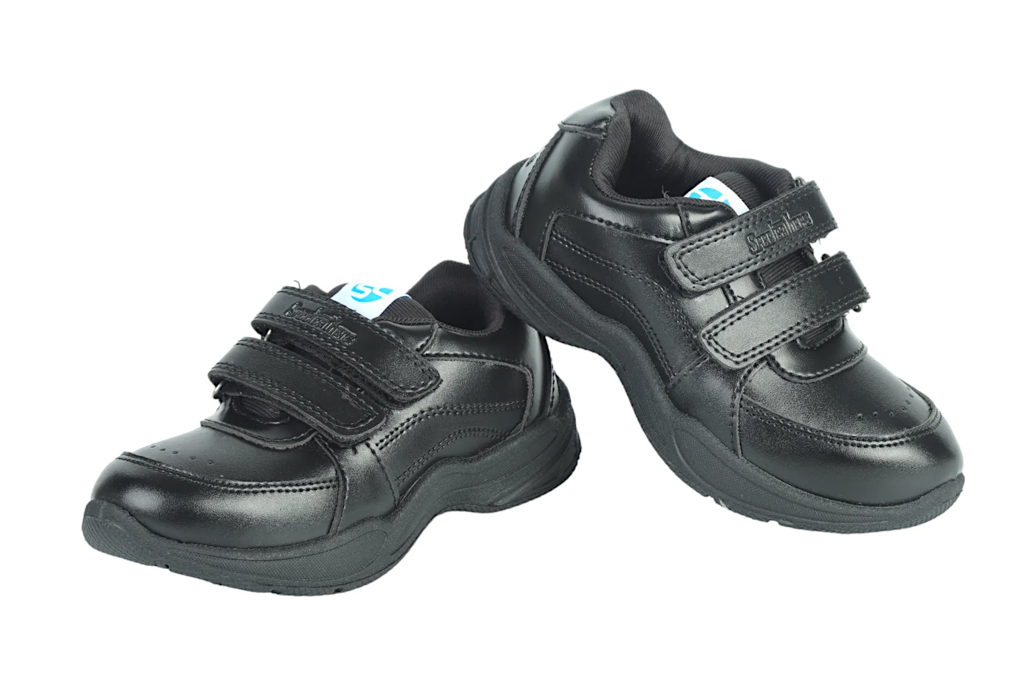 Exotic Cowboy Boots Black Velcro School Shoes for Kids 57002 (10 to 12 Yrs)