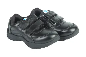 Black Velcro School Shoes for Kids 57002 (10 to 12 Yrs) Comfortable Hiking Boots