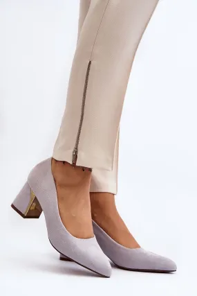 Wooden Platform High Heels Block heel pumps model 191209 Step in style