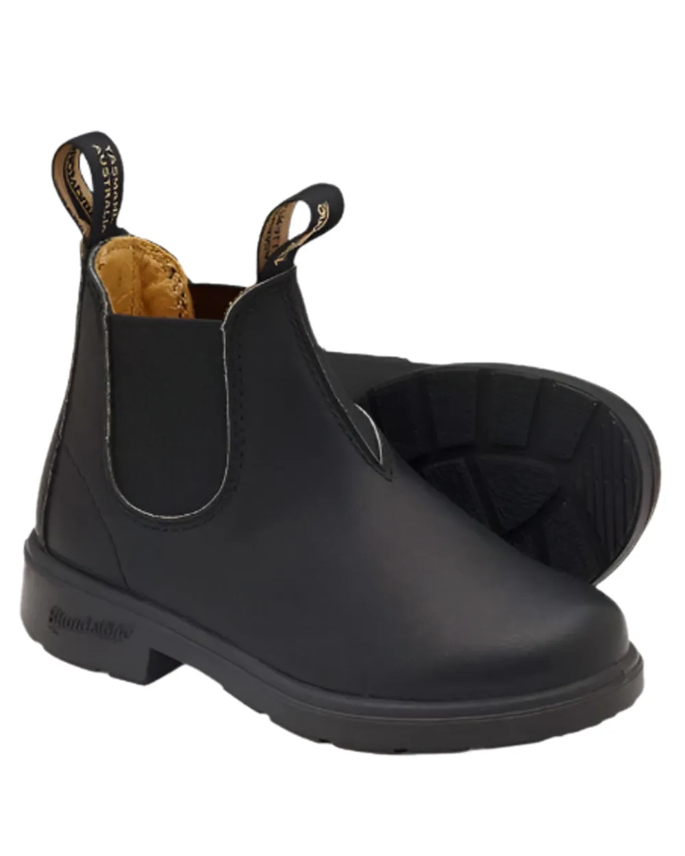 Blundstone Childrens 531 Black Chelsea Boots Fur Moon Boots