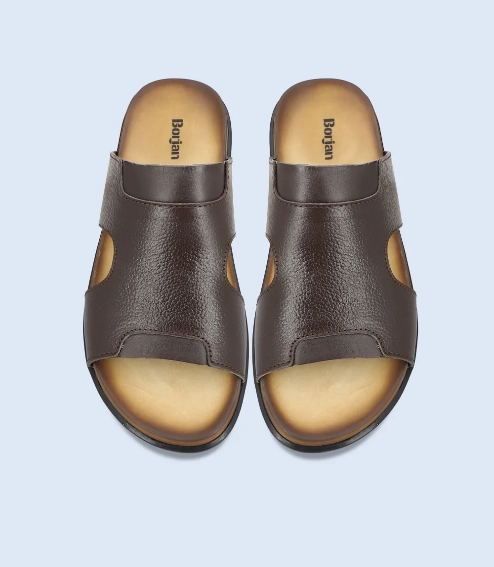 BM5802-BROWN-Men Slipper Baya Slide