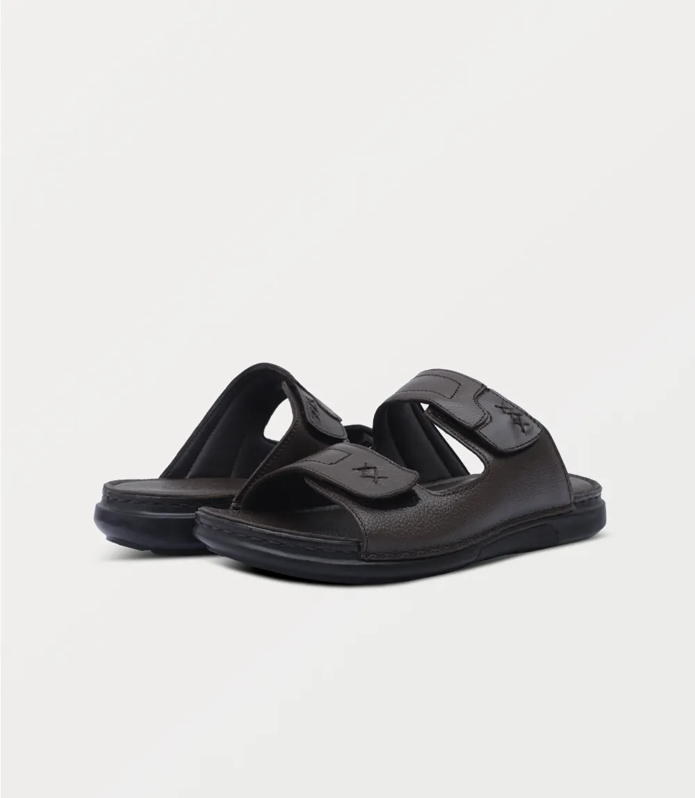 Slippers Ladies BM6878-BROWN-Men Slipper