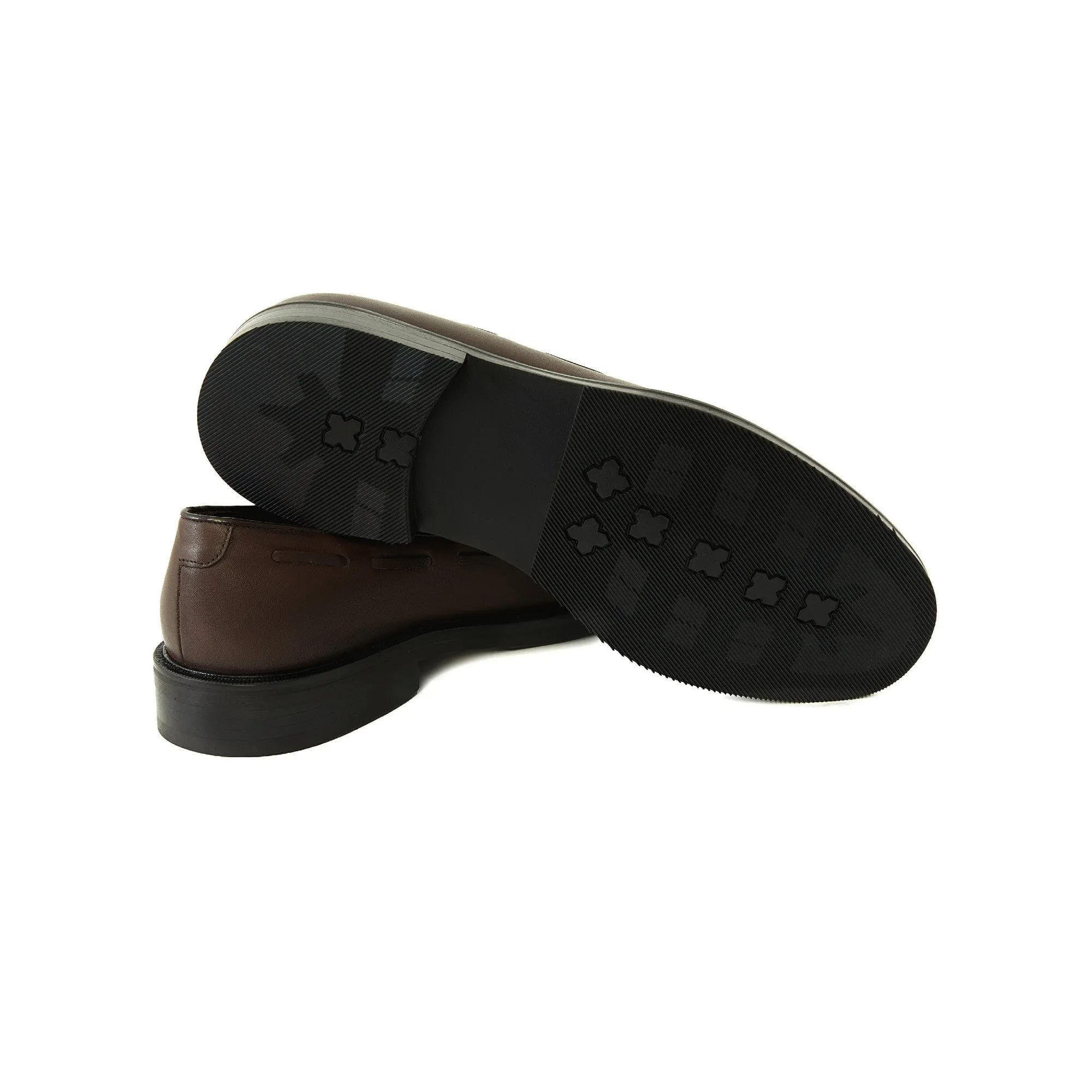 Men's Calf Leather Handmade Moccasin M7054 Friday Dress Shoes