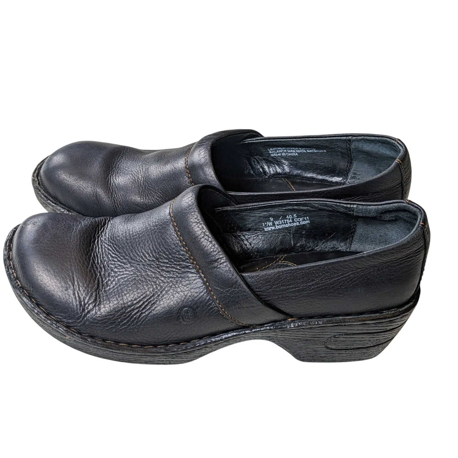 Born Shoes Women 9M Leather Toby Loafers Slip On Comfort Work Nursing Healthcare NULL