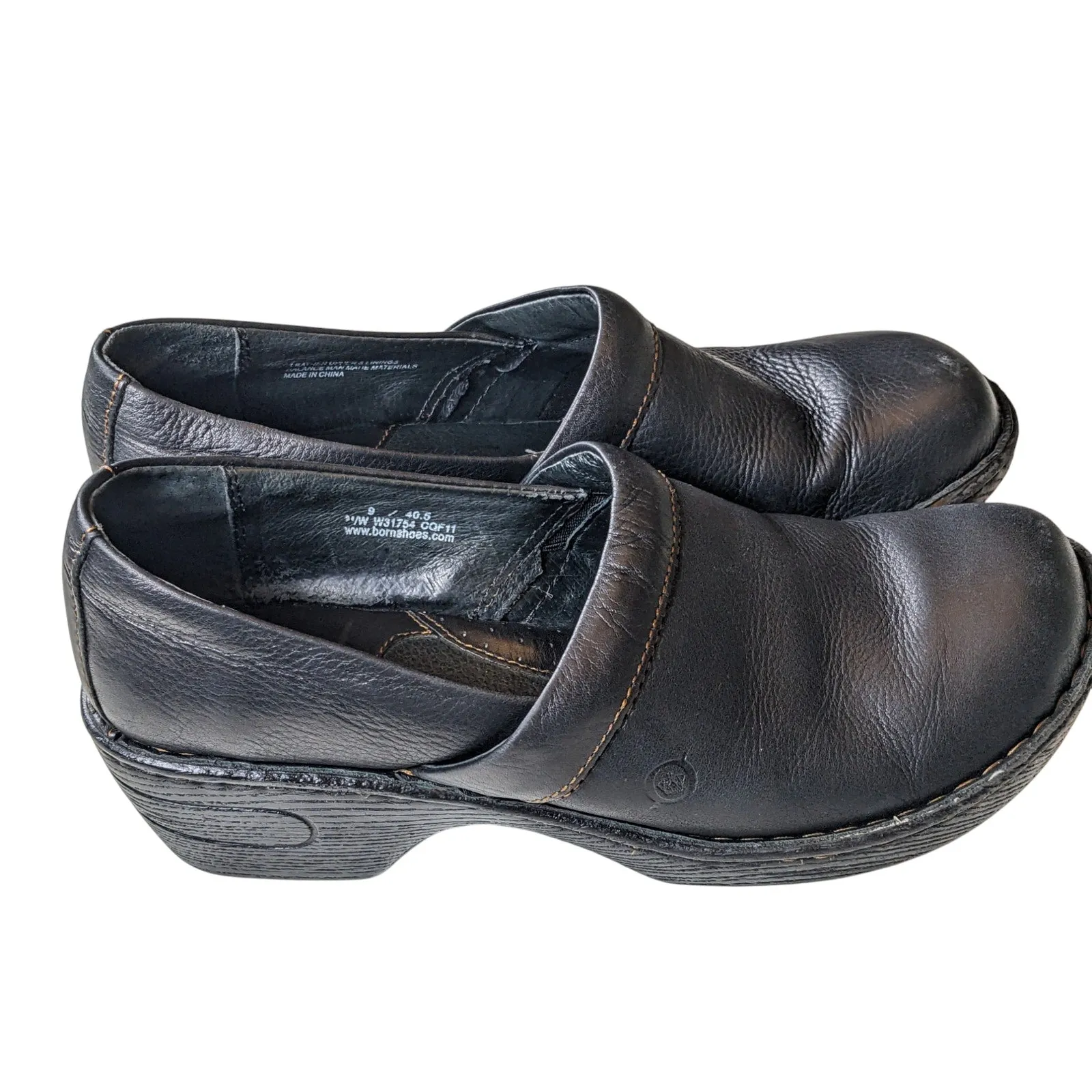 Loafers Oxford Born Shoes Women 9M Leather Toby Loafers Slip On Comfort Work Nursing Healthcare