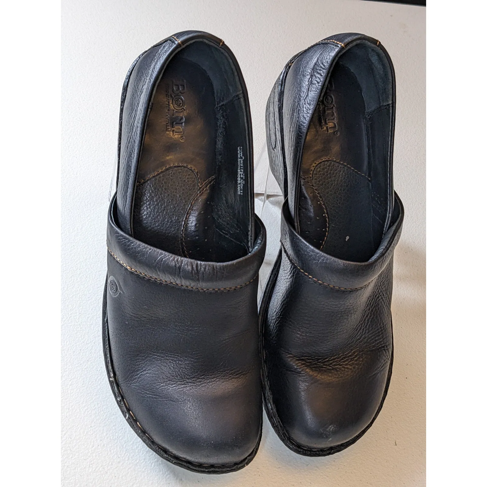 Born Shoes Women 9M Leather Toby Loafers Slip On Comfort Work Nursing Healthcare Mudd Loafers