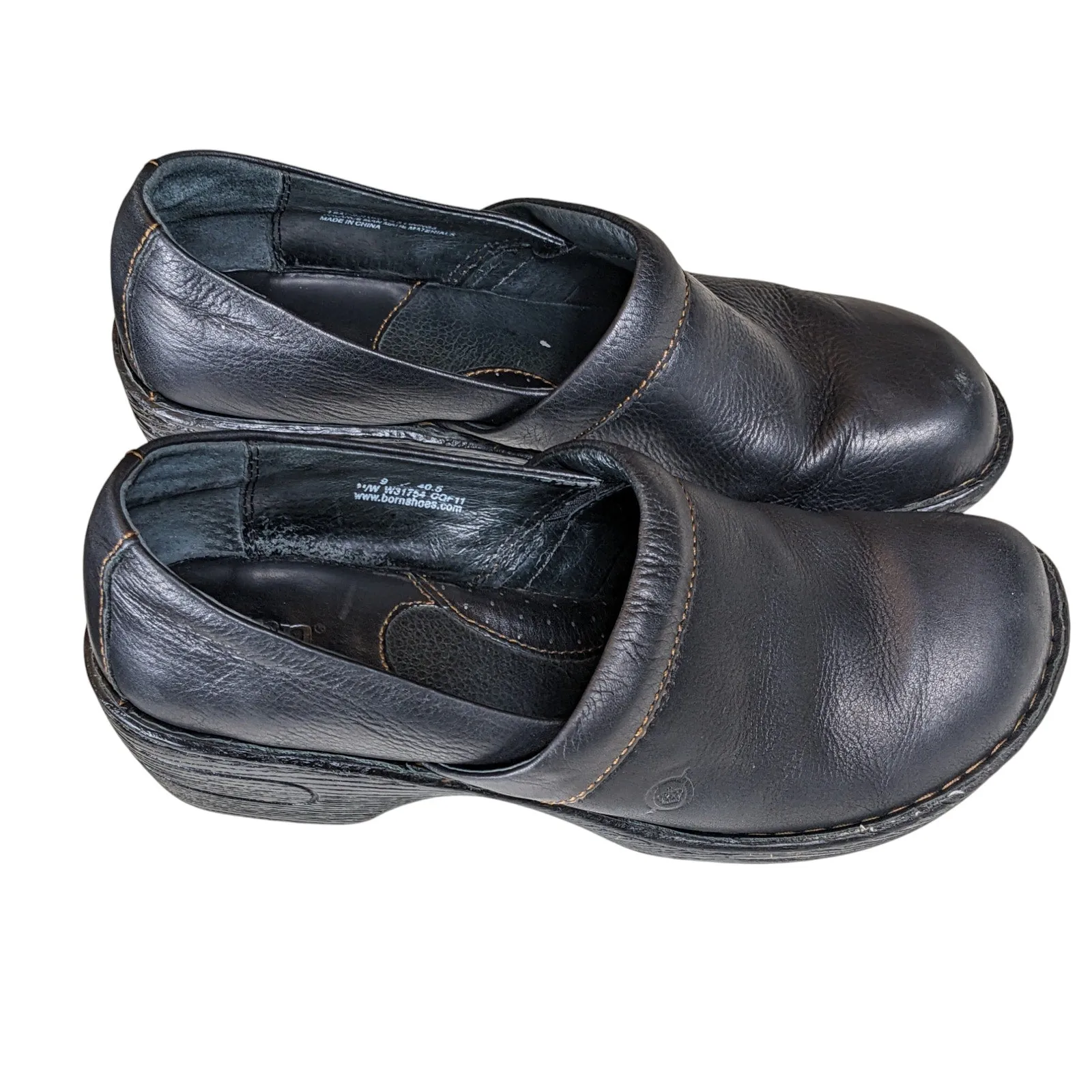 Loafers Johnston And Murphy Born Shoes Women 9M Leather Toby Loafers Slip On Comfort Work Nursing Healthcare