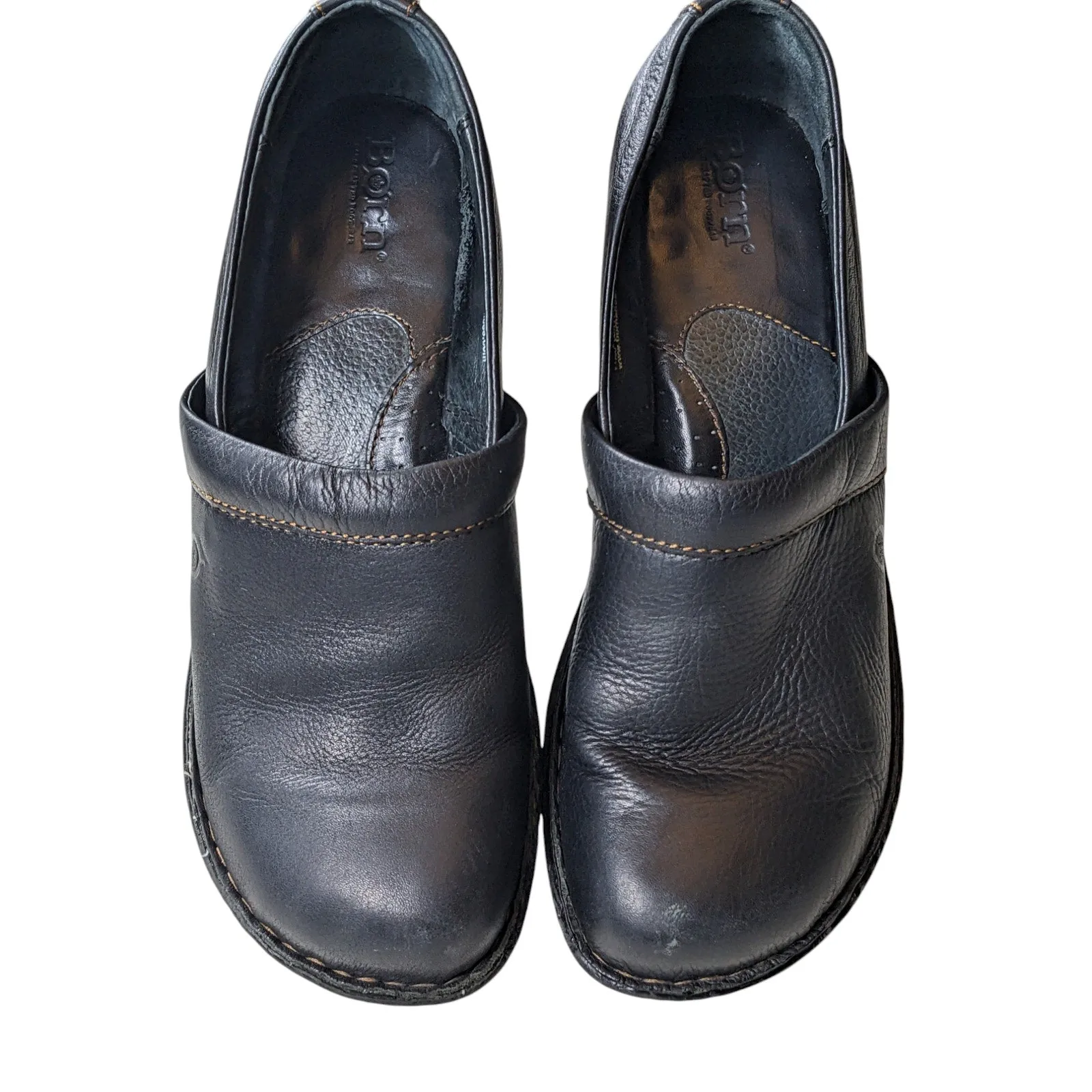 Chinos And Loafers Born Shoes Women 9M Leather Toby Loafers Slip On Comfort Work Nursing Healthcare