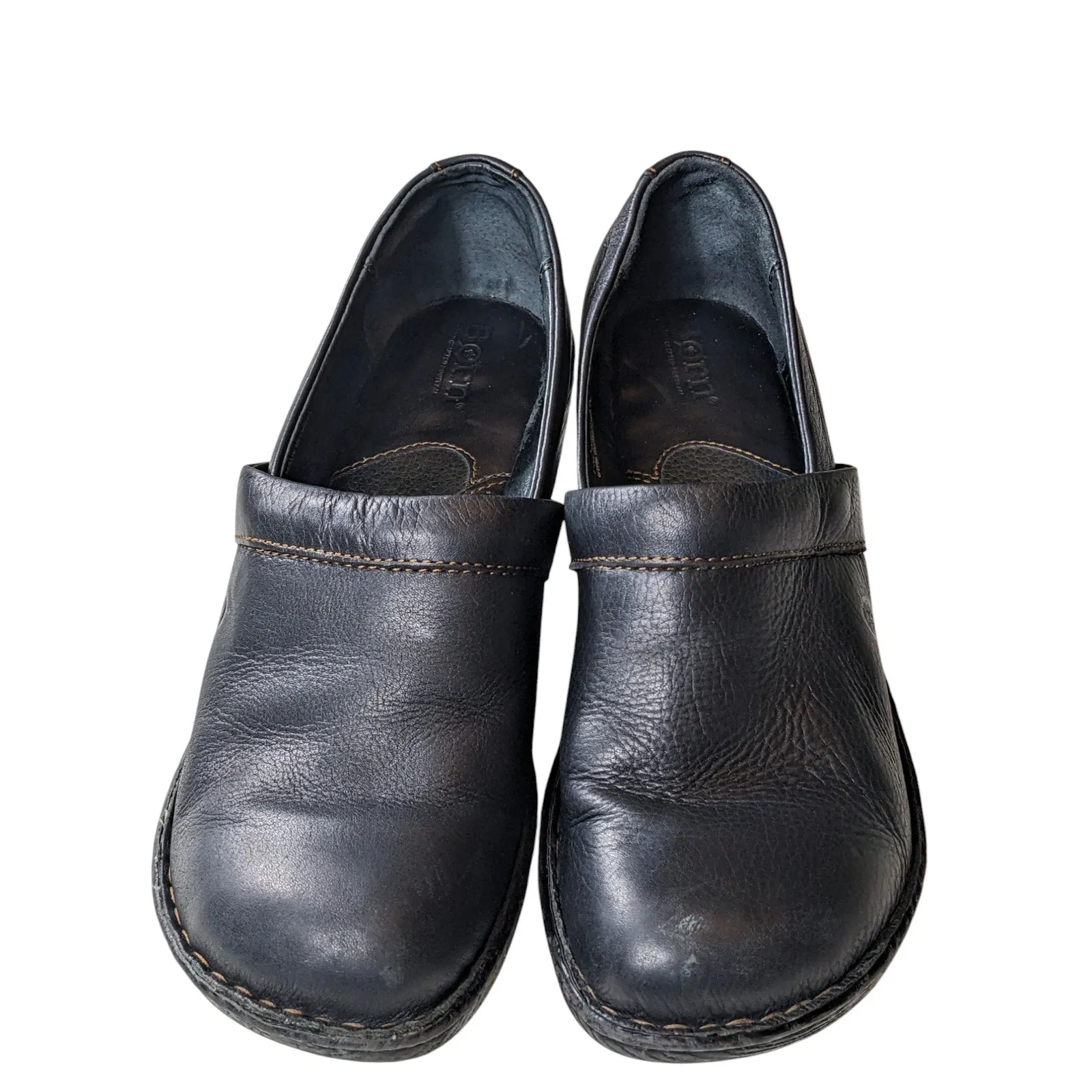 Born Shoes Women 9M Leather Toby Loafers Slip On Comfort Work Nursing Healthcare Patent Leather Loafers Wedge