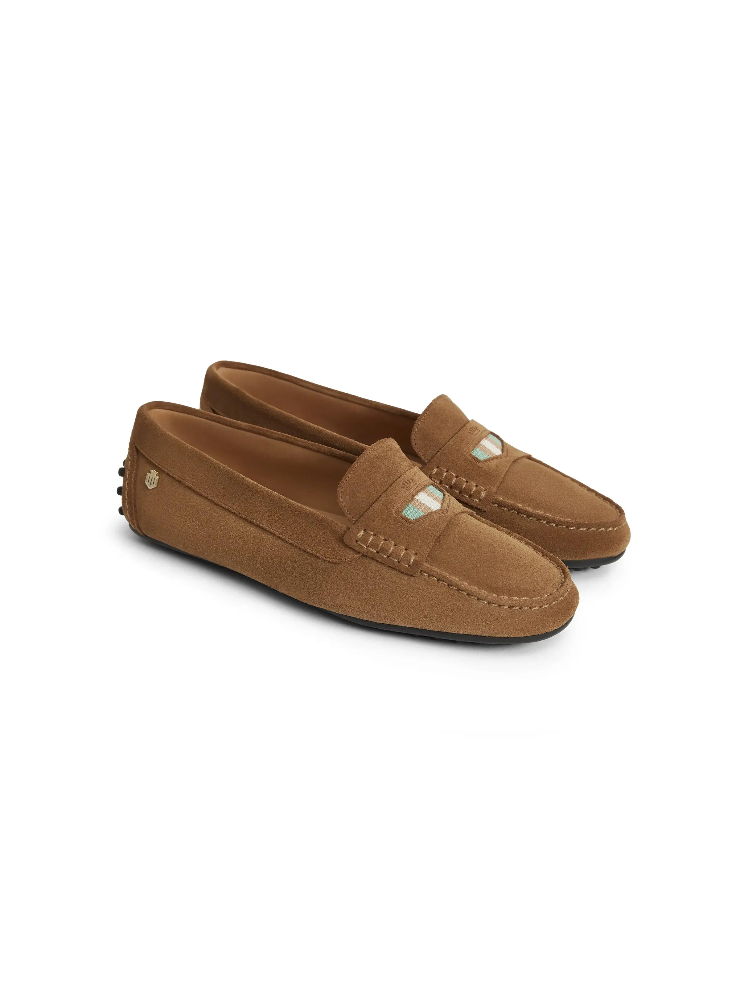 Boston Driver - Tan Suede, Mint & Stone Drivers Vs Loafers