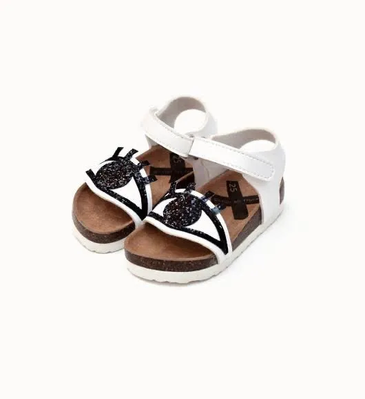 Sandals With Wide Width Boxbo Galaxy Eyes Sandals - White
