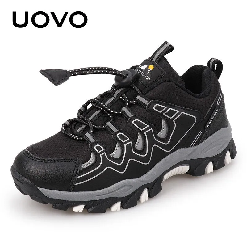 Non Insulated Hiking Boots Boys Girls Sports Children Footwear Outdoor Breathable