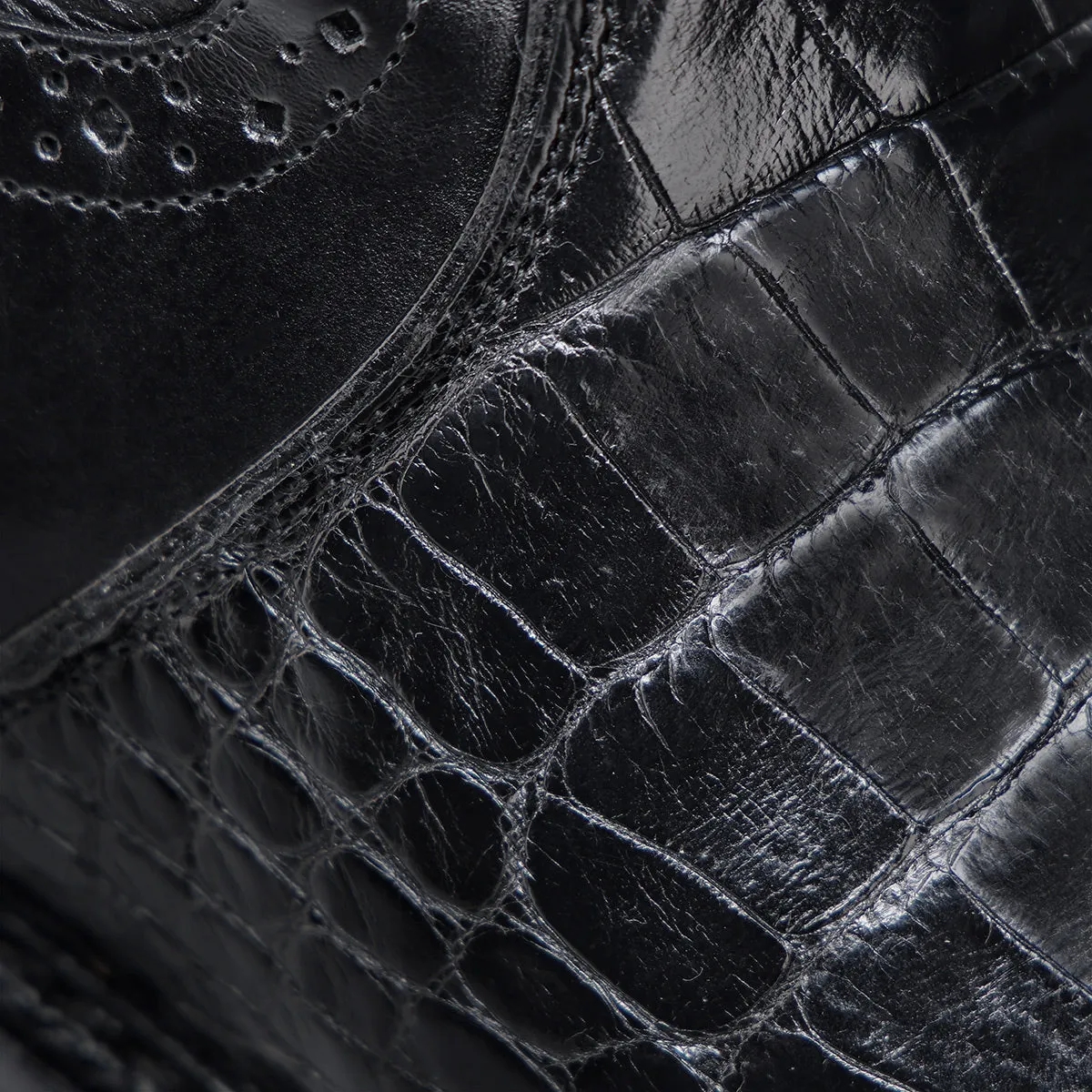 Black Exotic Aligator Urban Boots Nice Work Boots