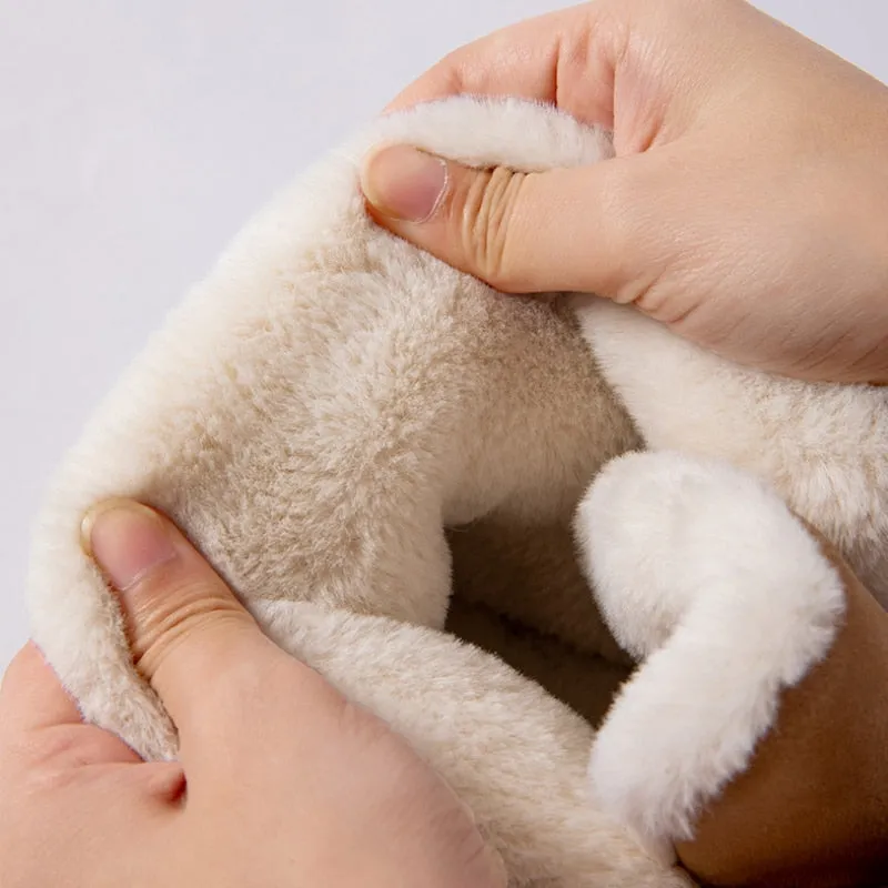 Women's Plush Bow Tie Boots Ecco Trace Snow Boot