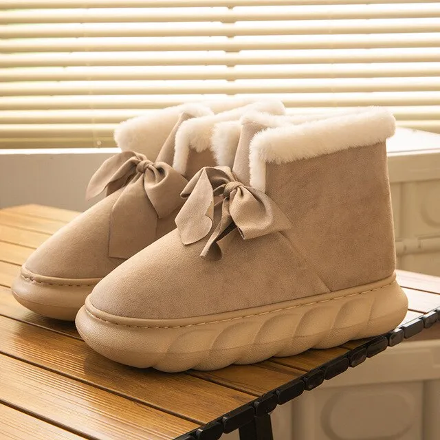 Women's Plush Bow Tie Boots Sorel Snow Boots