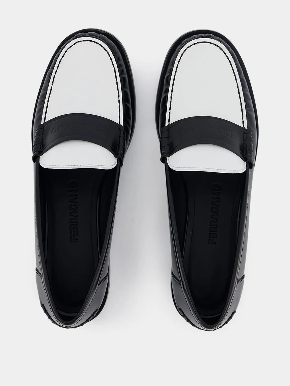 Moccasin with Logo Chunky Loafers Patent