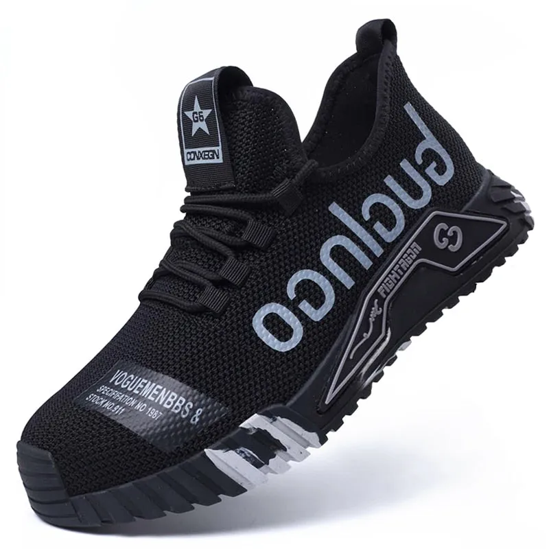 Breathable Unisex Work Safety Shoes Anti-smashing Steel Toe Cap Working Shoes Construction Indestructible Work Sneakers Adidas Edwards Signature Shoe