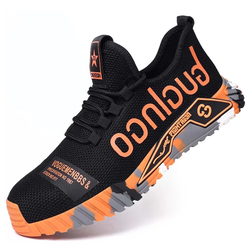 Adidas Shoes Track Breathable Unisex Work Safety Shoes Anti-smashing Steel Toe Cap Working Shoes Construction Indestructible Work Sneakers