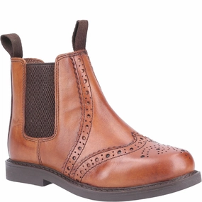 Cotswold Nympsfield Brogue Pull On Chelsea Boots Comfort Backing
