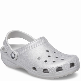 Crocs Toddler Classic Glitter Clog Neon Glow Comfortable Footbed