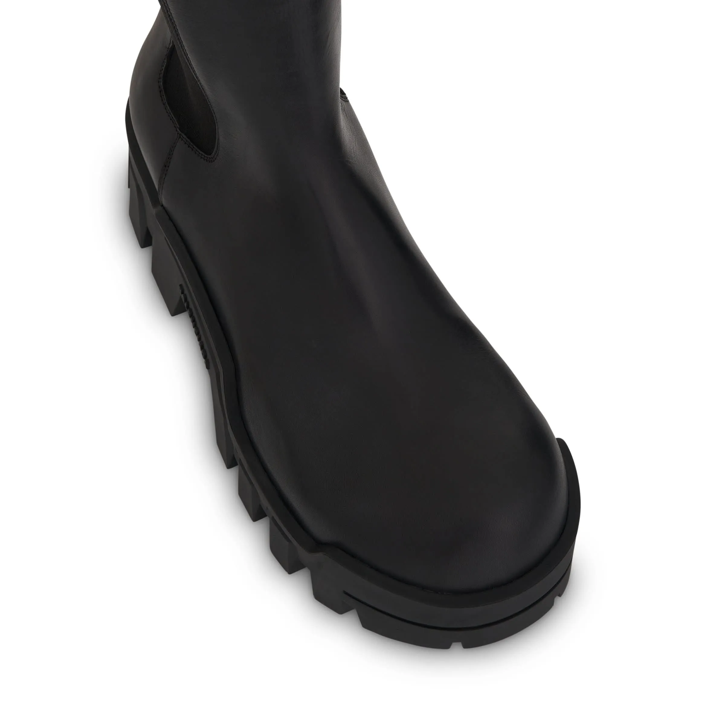 Boots To Wear With Midi Dress Bulldozer Chelsea Boot in Black