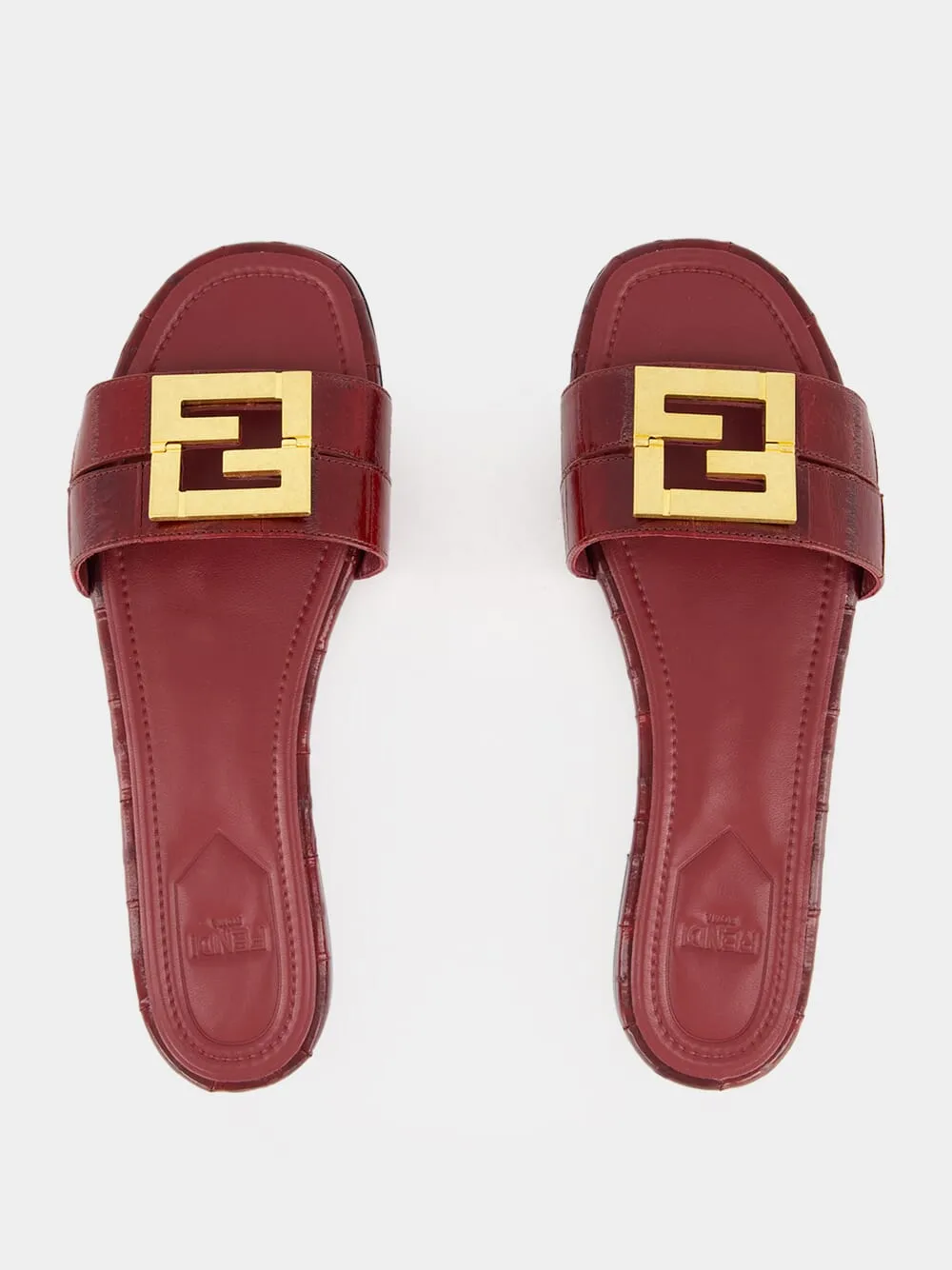 Shoes To Wear With Flat Pedals Burgundy FFold Sandals