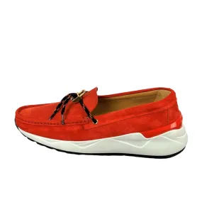 Buscemi Men's Mare Orange Leather Loafers SAMPLE Loafers With Skirts