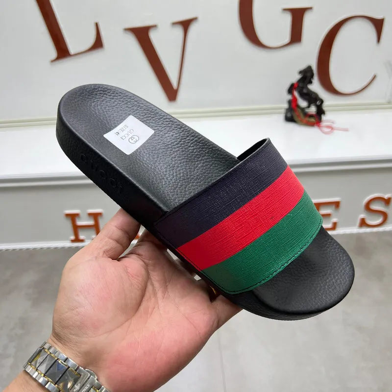 Best Sheepskin Slippers YGS08 Women and Man Leather Slippers 36-45 Shoes with Box