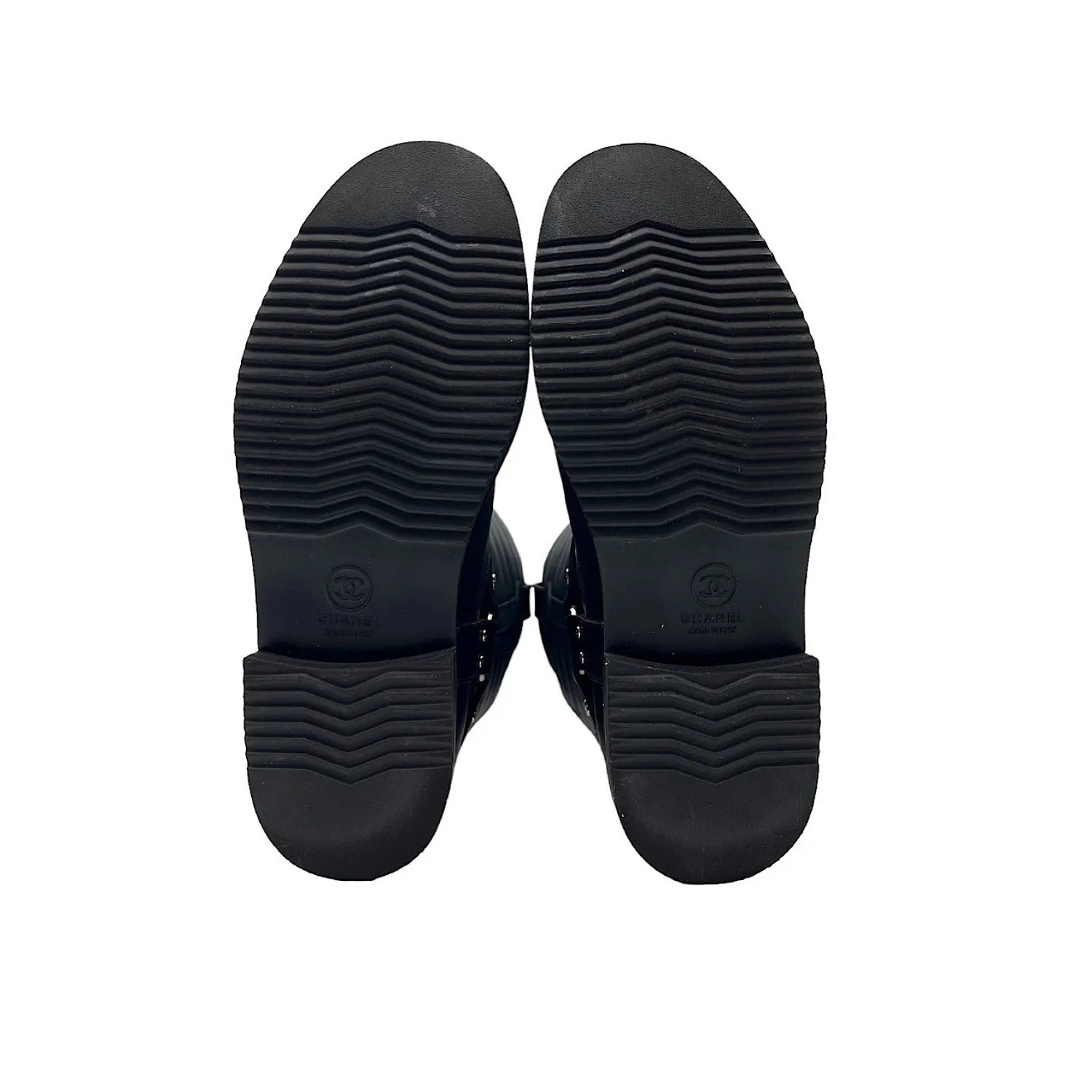 Shoes In Adidas Chanel  Quilted Calfskin Star Biker Boots Sz 40